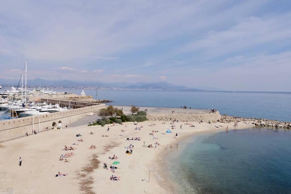 Bord De Mer - Ac, Wifi, Chic, Sea View, Beach 2 Minutes Walk Антиб Экстерьер фото
